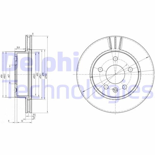 BG3296 - Brake Disc 