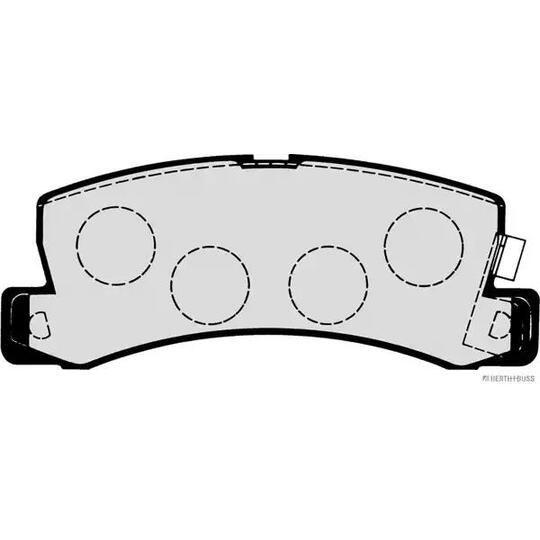 J3612005 - Brake Pad Set, disc brake 