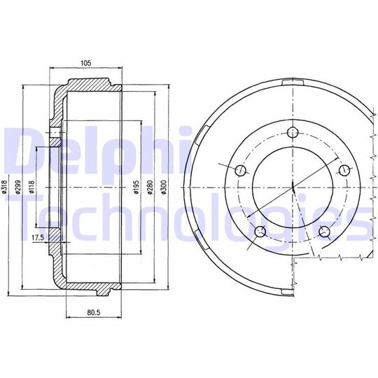 BF478 - Brake Drum 