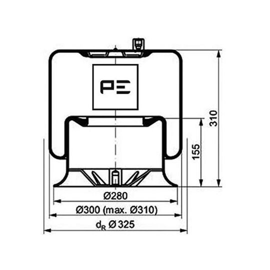 084.111-76A - Boot, air suspension 