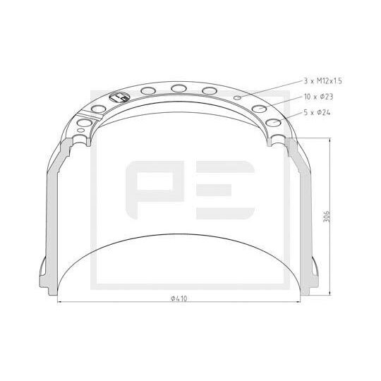 016.403-00A - Brake Drum 