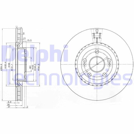 BG3685 - Brake Disc 