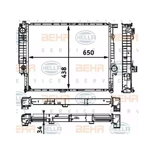 8MK 376 711-501 - Kylare, motorkylning 