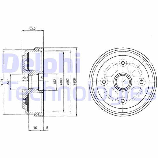 BF490 - Brake Drum 