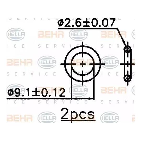 8FC 351 318-361 - Condenser, air conditioning 