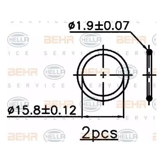 8FC 351 318-361 - Condenser, air conditioning 