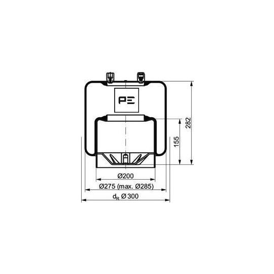 084.107-72A - Boot, air suspension 