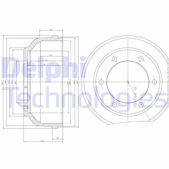 BF467 - Brake Drum 