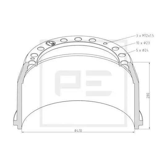 036.402-00A - Brake Drum 