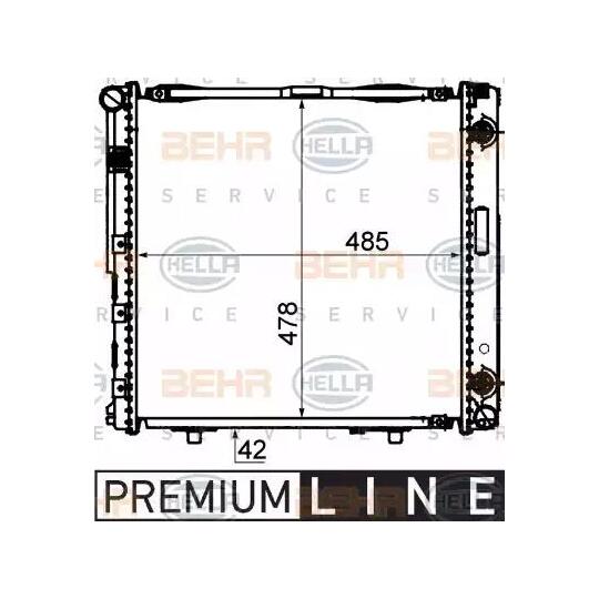 8MK 376 712-441 - Radiator, engine cooling 