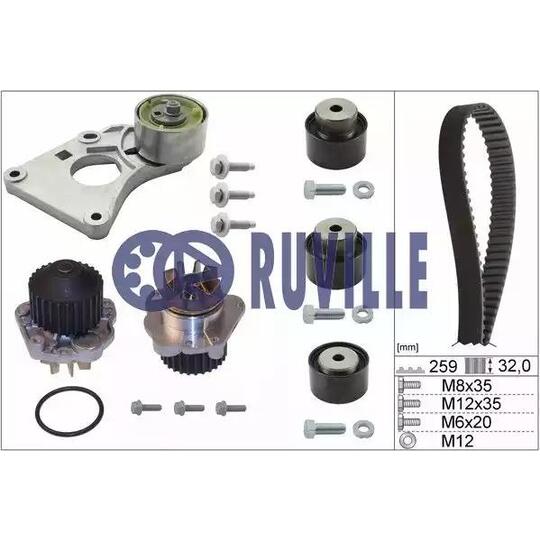 56643702 - Water Pump & Timing Belt Set 