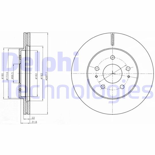 BG4326 - Brake Disc 