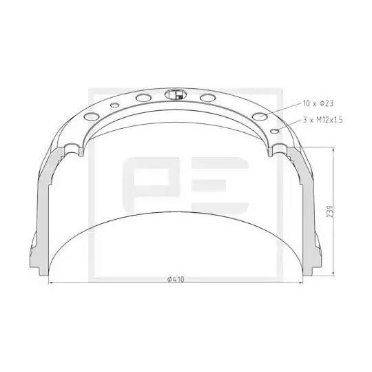 016.442-00A - Brake Drum 