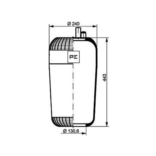 084.107-75A - Boot, air suspension 