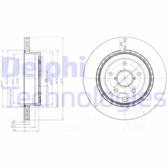 BG4287 - Brake Disc 