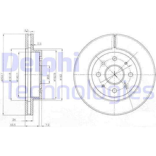 BG4019 - Bromsskiva 