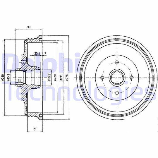 BF430 - Brake Drum 