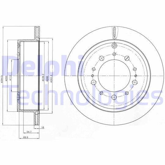 BG4275 - Brake Disc 