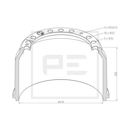 036.403-00A - Brake Drum 