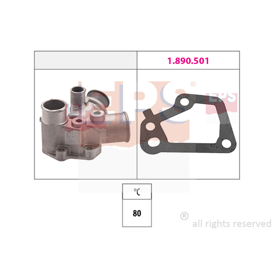 1.880.125 - Thermostat, coolant 