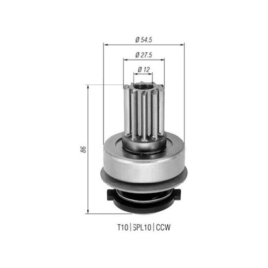 940113020274 - Starter pinion 