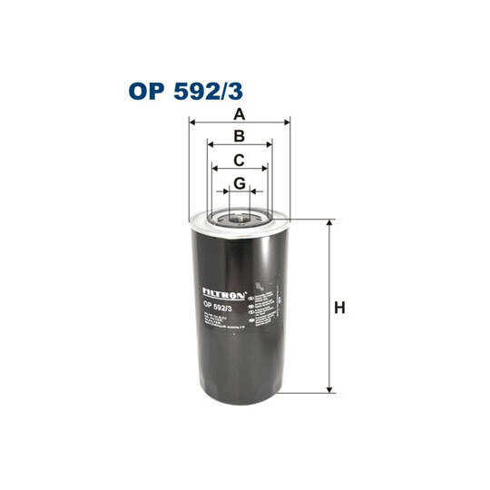OP 592/3 - Oil filter 