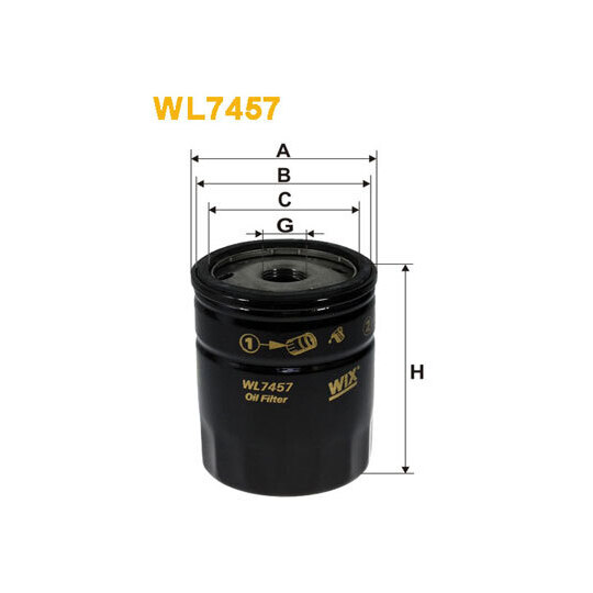 WL7457 - Oil filter 