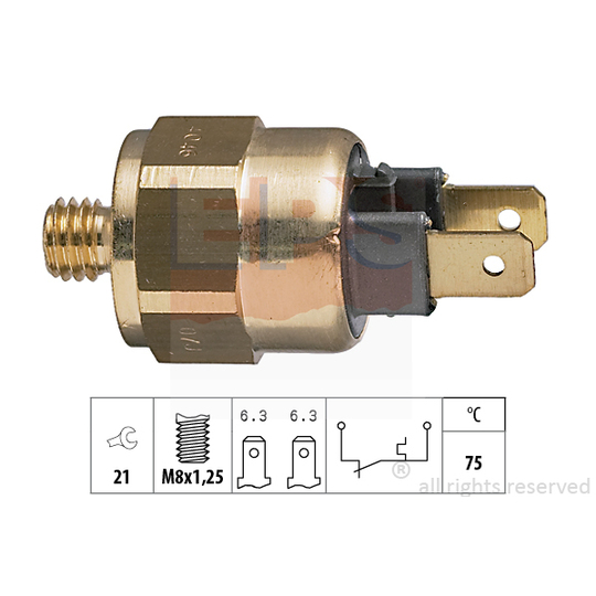 1.840.046 - Temperature Switch, coolant warning lamp 