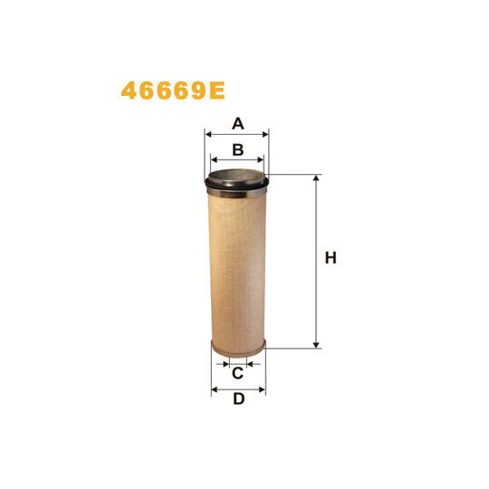 46669E - Sekundärluftfilter 