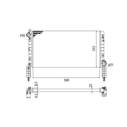 350213180003 - Radiator, engine cooling 