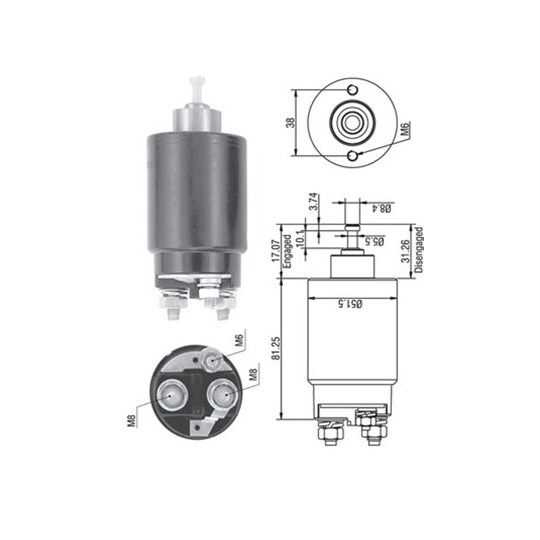 940113050264 - Solenoid Switch, starter 