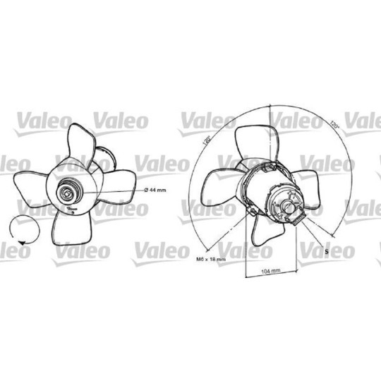 696038 - Fan, radiator 