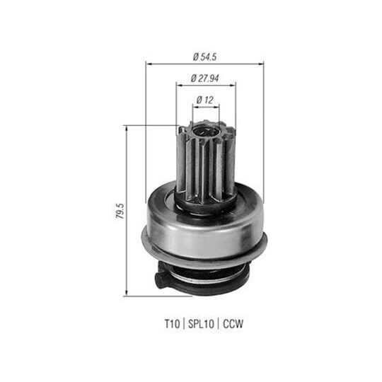 940113020199 - Starter pinion 