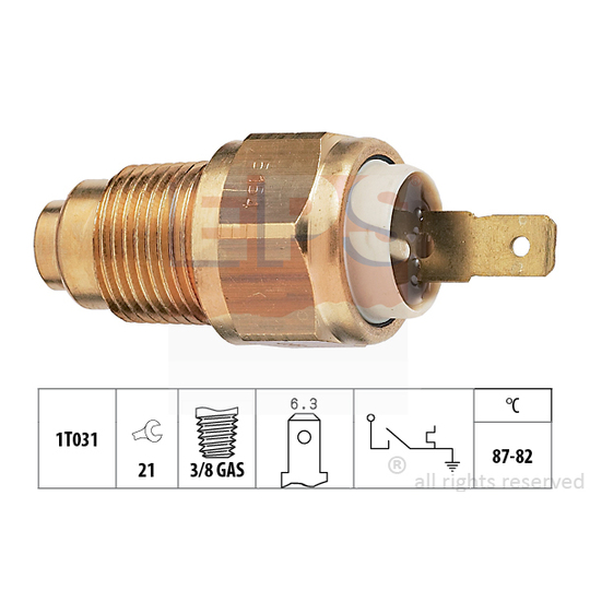 1.850.154 - Temperature Switch, radiator fan 