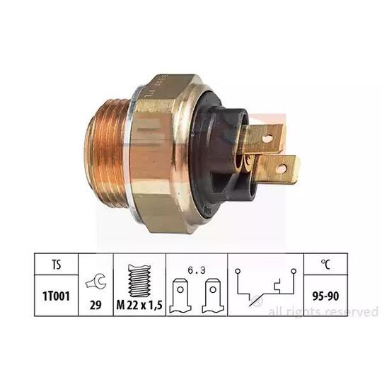 1.850.024 - Temperature Switch, radiator fan 