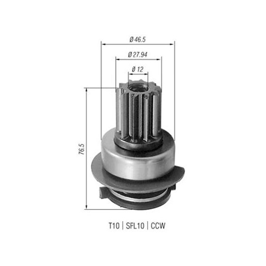 940113020223 - Starter pinion 