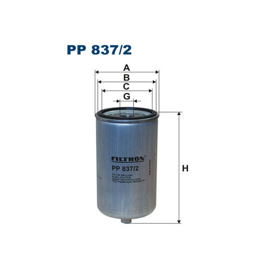 PP 837/2 - Kütusefilter 