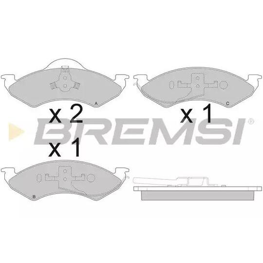 BP 2919 - Brake Pad Set, disc brake 