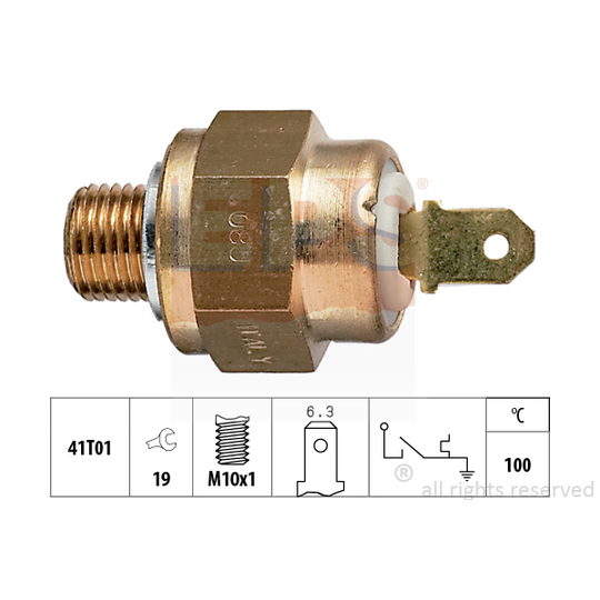 1.840.132 - Temperature Switch, coolant warning lamp 