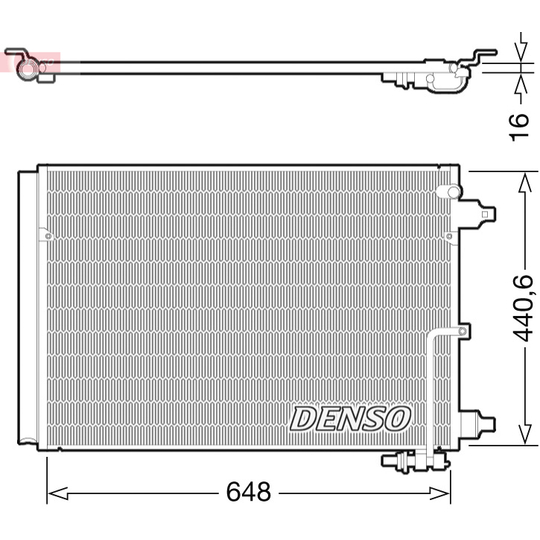 DCN02025 - Condenser, air conditioning 