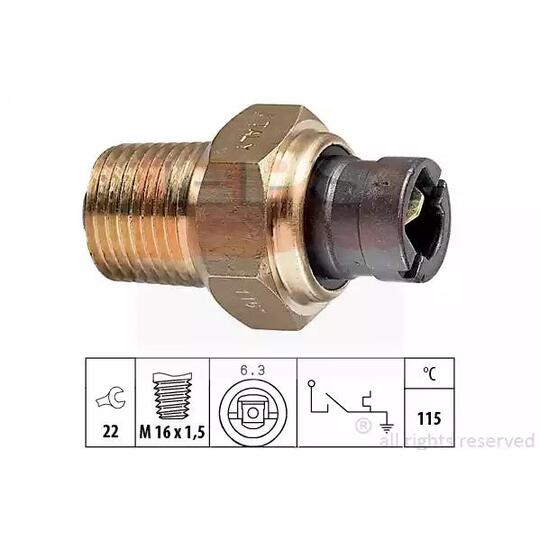 1 840 000 - Temperature Switch, coolant warning lamp 