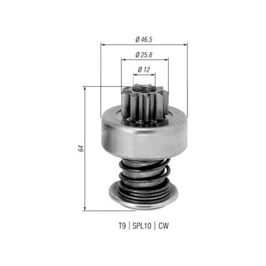 940113020278 - Starter pinion 