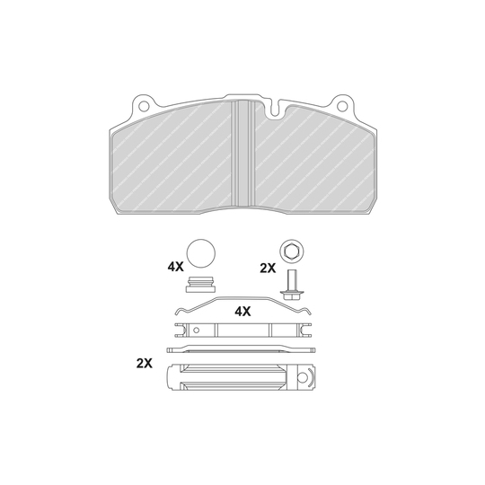 FCV1814BFE - Brake Pad Set, disc brake 