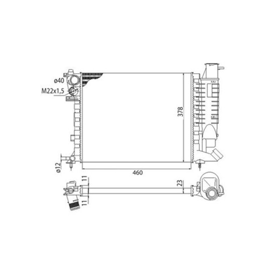 350213373003 - Radiator, engine cooling 