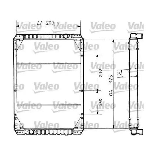 730734 - Radiator, engine cooling 