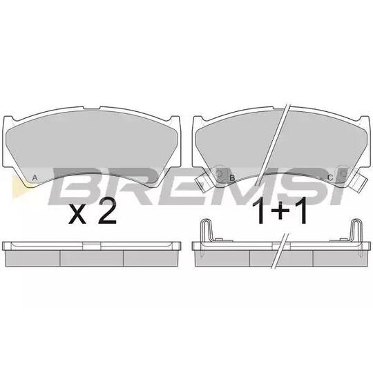 BP 2913 - Brake Pad Set, disc brake 