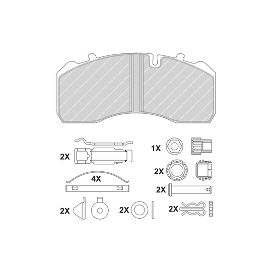 FCV1792BFE - Brake Pad Set, disc brake 