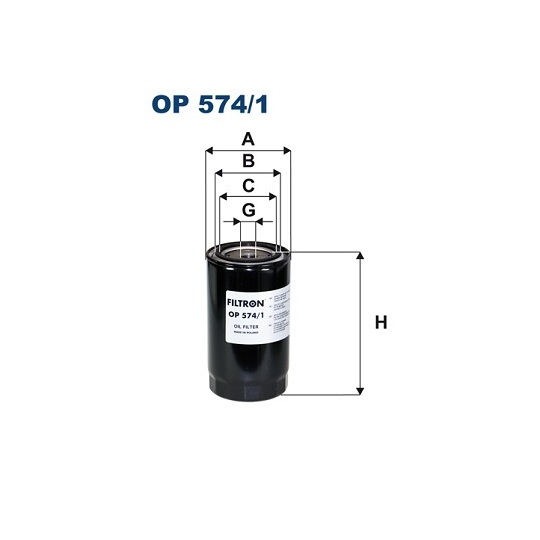 OP 574/1 - Oil filter 