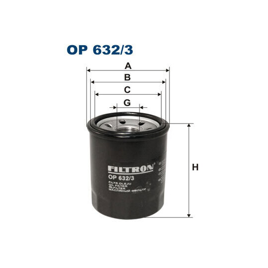OP 632/3 - Oil filter 