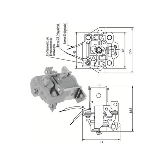 940113050338 - Solenoid Switch, starter 